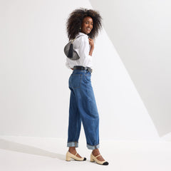 The Mary Jane Heel - Cream Captoe