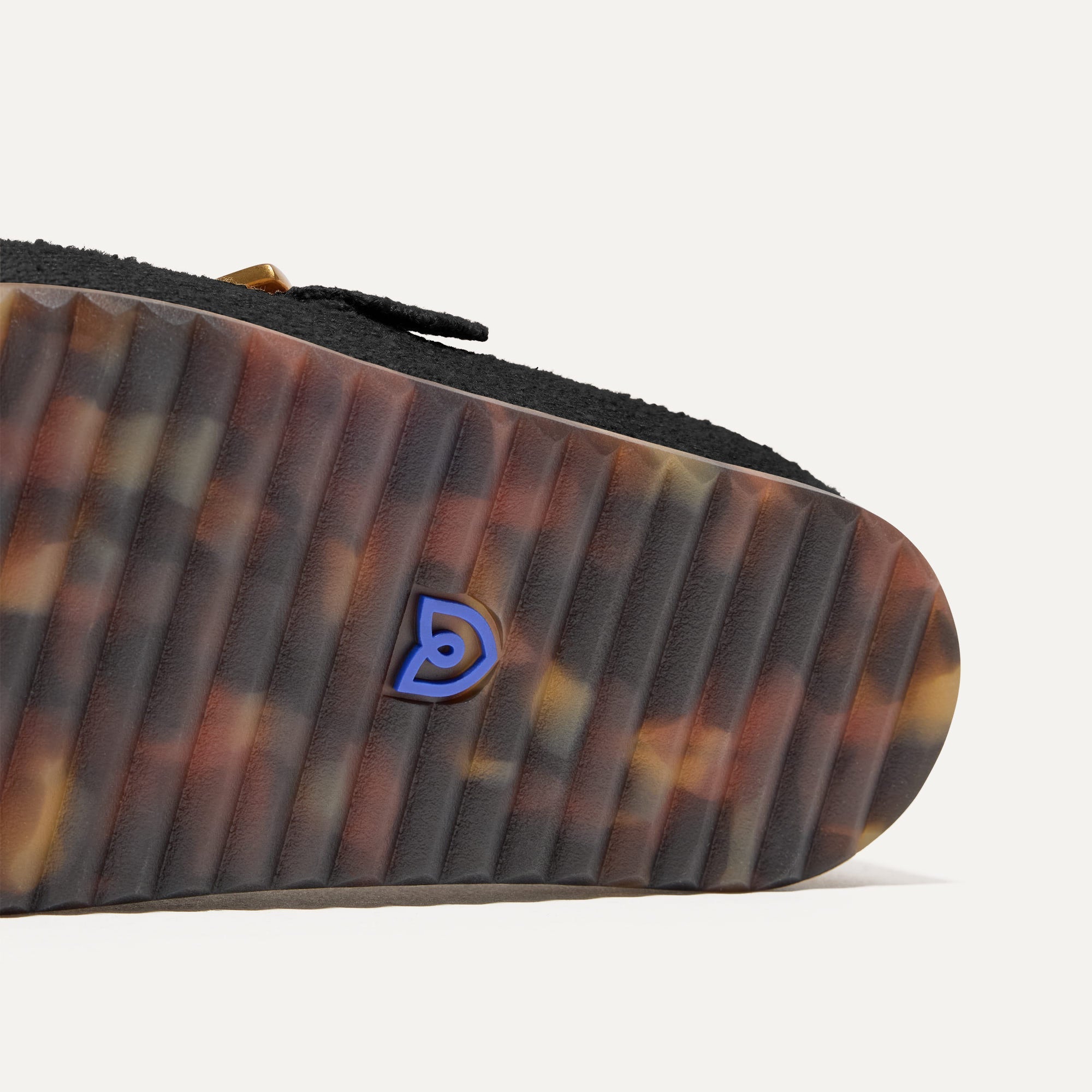 The Buckle Clog - Soft Black Bouclé