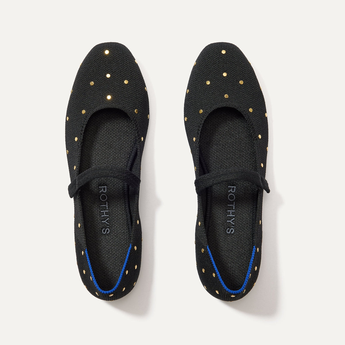 The Square Mary Jane - Studded Black