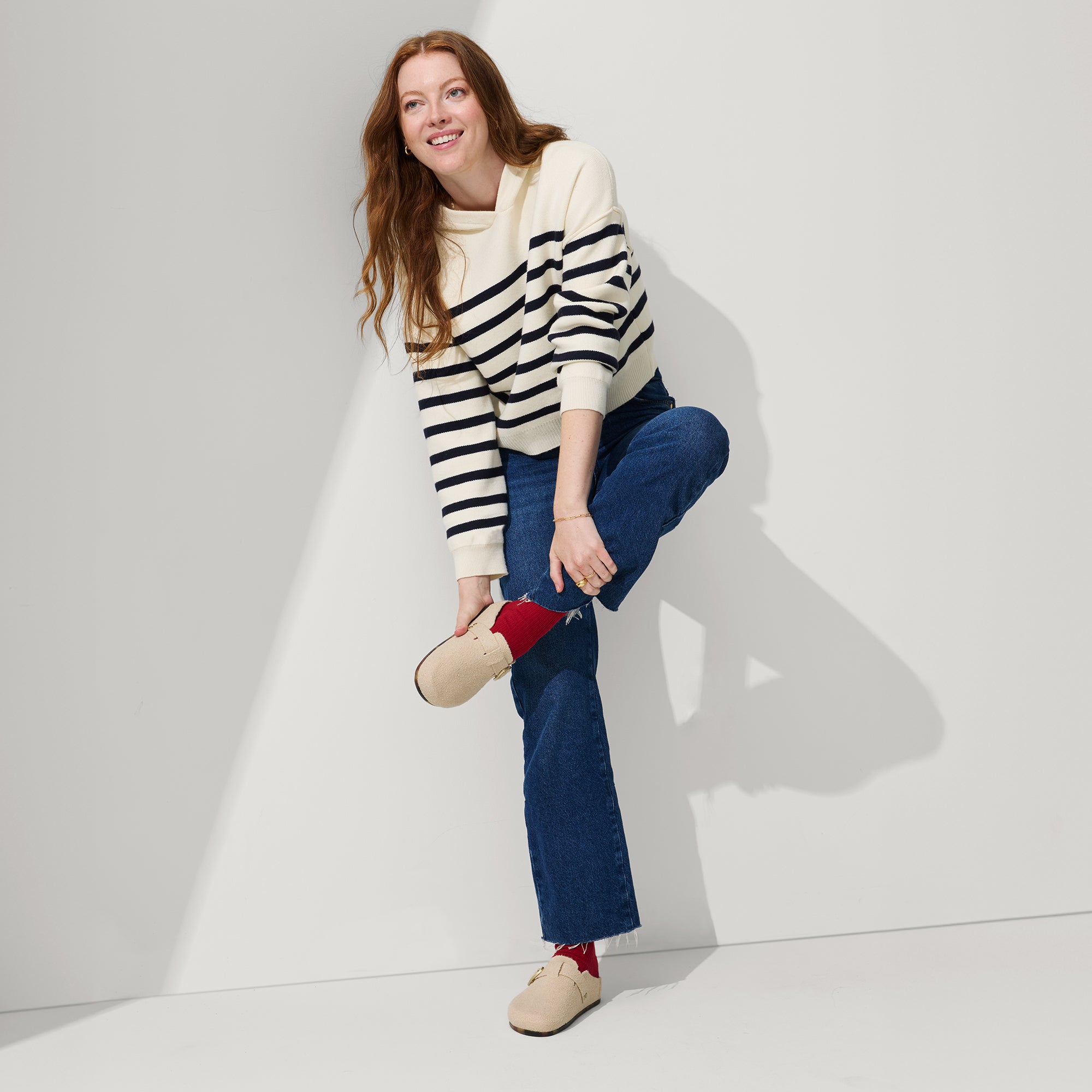 The Buckle Clog - Honeybun Bouclé